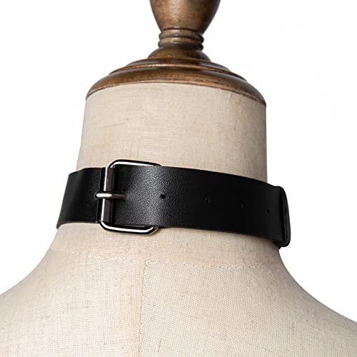 Hunigir Reze Choker Necklace With Pull Ring Black Leather Adjustable Choker Gothic Punk Collar Necklace For Women thumb #1