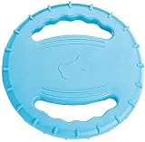 Gshy Frisbee-Spielzeug für Hund Flugscheibe TPR Großer schwimmender interaktiver Frisbee-Hund Haustier-Trainingsspielzeug (Blau)