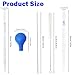 4-Pack Glass Graduated Pipettes with Thick Rubber Bulbs - 5ml and 10ml Droppers Set Includes Stir Rod & Cleaning Brush, Liquid Transfer & DIY Projects