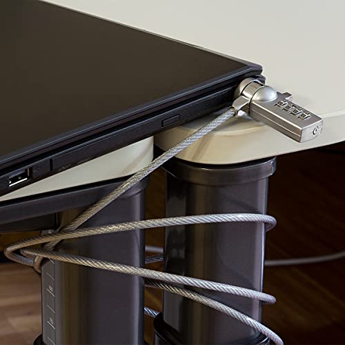 Candado para portátil LogiLink con combinación de 4 dígitos para cable de seguridad de acero 4
