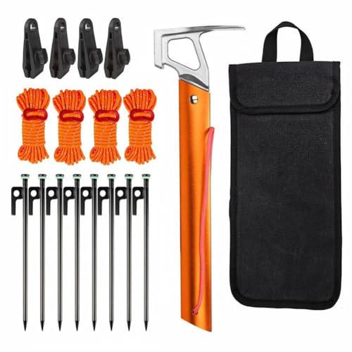 Piquets en métal pour bâche toit debout et accessoire de camping en plein air A