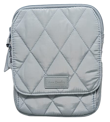 Vera Bradley Cotton Mini Hipster Crossbody Purse with RFID Protection, Sea Salt Blue