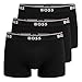 Produktbild BOSS 3er Pack Herren Power Boxer Trunks Boxershorts Unterhosen Cotton Stretch, Farbe:Schwarz, Wäschegröße:L, Artikel:-001 Black