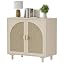 Beige-rattan Door