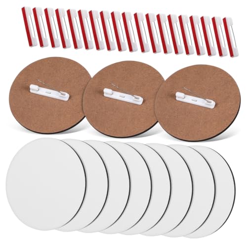 Badges ronds sublimation à impression rapide et transfert thermique net x30