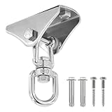 MAKELEN Heavy Duty Swing Hangers for Wooden Sets 2000 LB Capacity 360 Swivel Stainless Steel Swing Hardware for Porch/Playground/Yoga/Heavy Bag