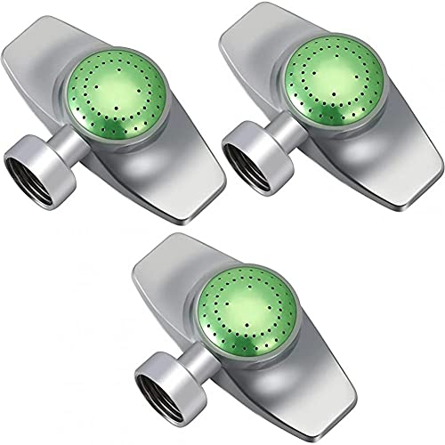 Ruluti 3 Pack Metal Spot Anti-Incendie, 360 Degrés Circle Motif Sprinkler avec Douceur du Débit D', Couverture Gicleurs Tuyau Zone Jusqu'à 30 Pieds pour Les Petits Secteur du Triage Pelouse De