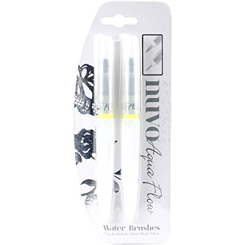 TONIC STUDIOS Nuvo Aqua Flow 2pc Water Brush, 20.059999999999999 x 7.87 x 1.65 cm, None
