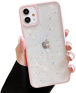 ZTOFERA TPU Back Case for iPhone 11, Glitter Translucent Design Liquid Silicone Case, Anti-scratch Shockproof Flexible Bumper Cover for iPhone 11 (6.1") - Pink Glitter