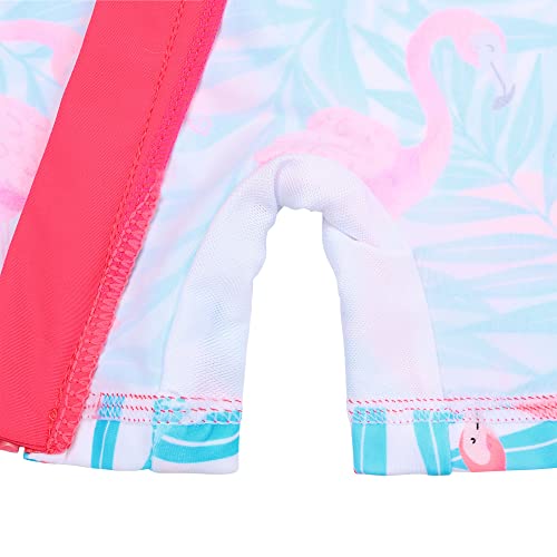 Image of XFGIRLS Baby /Toddler Girls Swimsuit Long Sleeve One-Piece Bathing Suit Rash Guard for Kids 1-2 Years