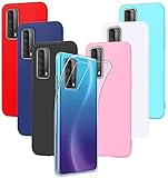 ❤❤ [Ajuste perfecto]: para Huawei P Smart 2021 Case, cortes precisos para altavoces, cámara y otros puertos de control. Permite el acceso completo a todos los puertos y funciones del teléfono sin quitar la carcasa. Fácil de instalar y quitar, se adapta perfectamente a su teléfono inteligente Huawei P Smart 2021.