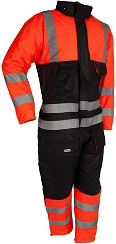 Lyngsoe LR33-05/03-L Size Large Winter Overall - Orange/Navy Blue