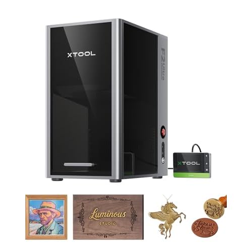 xTool F2 Ultra 60W MOPA & 40W Diode Dual Laser Engraver, 100+ Color Metal Engraving, Dual 48MP Cameras, Auto Streamline, 15,000mm/s Ultra-Fast, AI Powered 3D Fiber Laser Cutter and Engraver