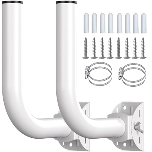 Pole Mount Bracket for Wireless Bridge Point to Point ,Tp Link Mounting Bracket Outdoor Access Point Mounting Pole and Universal Antenna Wall Mount Bracket (2 Pack)