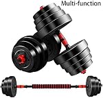VVSUN Dumbbell Bars Adjustable Dumbbell Weight Set Barbell Lifting - 2 x 15.74in Bars and 1 x 15.74in Connecting Rods for Gym Home