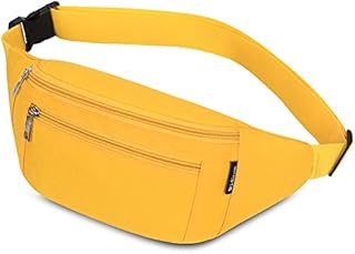Torba na banan, torba na talię, pas do biegania, mężczyzna, kobieta, torba na ramię, wodoodporna, regulowana, do jazdy na rowerze, siłownia, wspinaczka, na wycieczkę, na wakacje, Żółty, Moda
