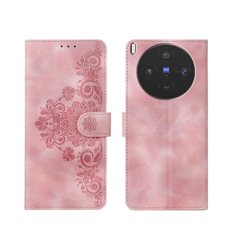 Image of amazon basics Vivo X300 5G Flip Cover | Card Pockets Wallet & Stand | Flip Cover for Vivo X300 5G (Executive Pink)