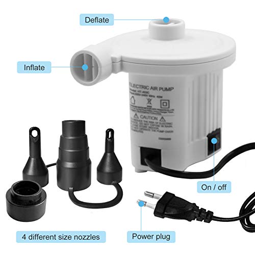 Bomba de enchimento, Andoer Bomba de insuflação elétrica AC220V-240V Bomba de ar de enchimento rápid