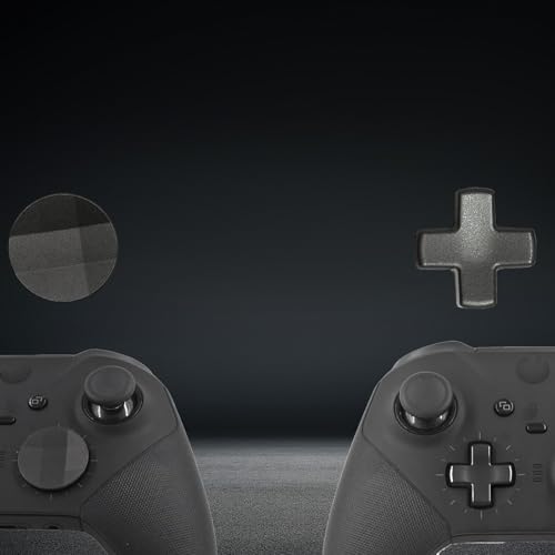 Image of 2Pcs Elite 2 D-pads Replacements for Xbox Elite Series 2 Controller, Magnetic D-pads Replacement Parts for Xbox One Elite Series 2 /Series 2 Core /Series 1 Controller, Metallic Cross-shaped D-pad (Black)