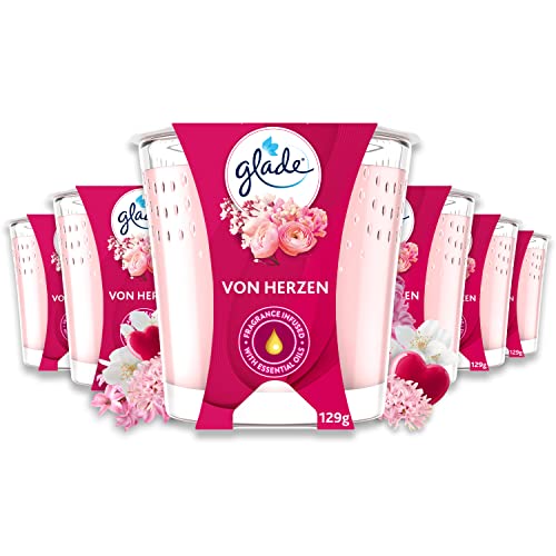 Glade Duft-Kerze im Glas,6er Pack, I Love You (6x 129g)