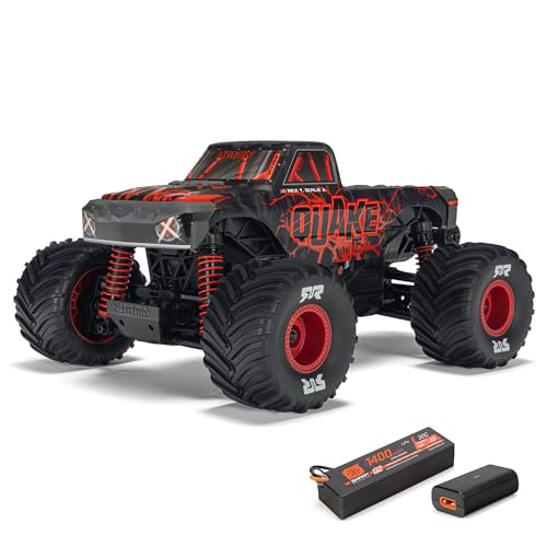 ARRMA RC Truck 1/16 Quake GROM 4X4 RTR Brushed Monster Truck (Battery & Charger Included), Red,...