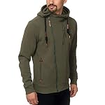 Indicode Herren Elm Kapuzensweatjacke | Herrenhoddie Hoodie Kapuzenpullover Männer – Bild 3