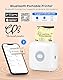 LFPERT CP3 Mini Printer, Thermal Sticker Maker, Pocket Bluetooth Label Maker, Mini Thermal Label Printer for Christmas and, Compatible with Android & IOS, White