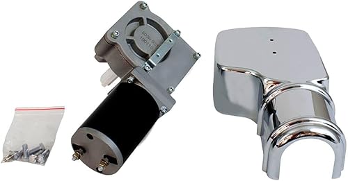 Miniatura 10 de Mytee Products Motor de lona de 600 W 50:1 para sistemas de lona de camión volquete con cubierta cromada, motor de lona de camión volquete