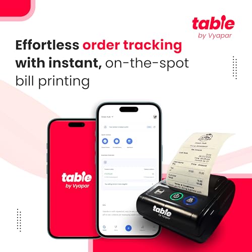 Image of Table 2-Inch Bluetooth & USB Thermal Billing Printer | POS Receipt Printer for Restaurants with 3-Month Billing Software License