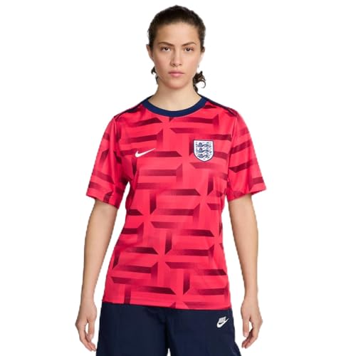 Image of Nike Men's England Herren Dri-fit Academypro Short-Sleeve Top Pm, Siren Red/Blue Void/White, L