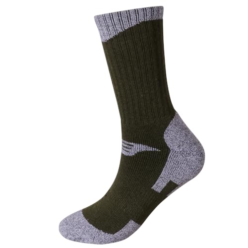 Image of EnerWear 6 Pack Women's Wool Outdoor Hiking Trail Crew Sock (US 9-11, Wine /Black /Pink /Multi)