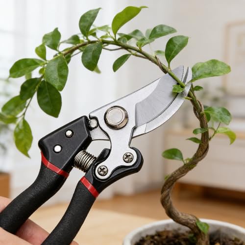 Tijeras de podar profesionales de acero para jardín miniatura 3