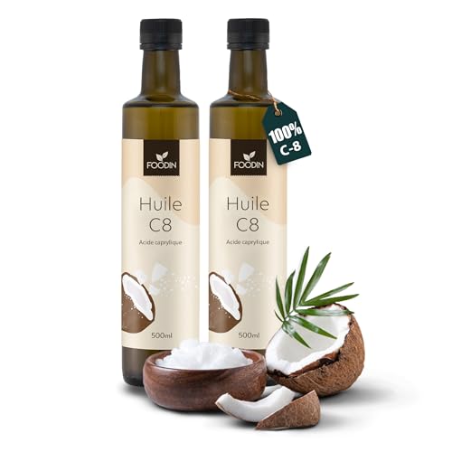 Huile MCT C8 pour régime cétogène sans goût idéal en cuisine saine et bio