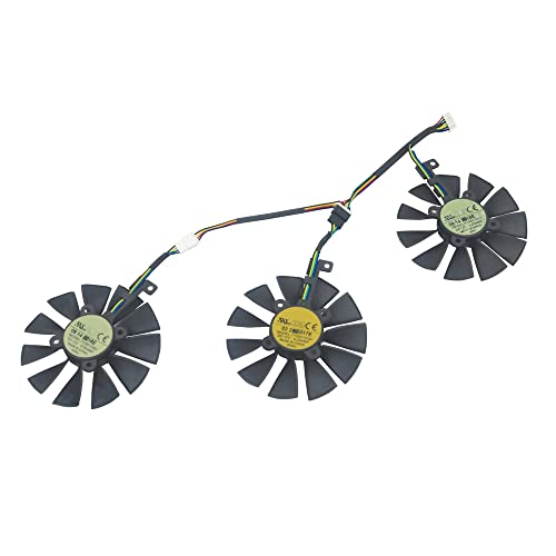 RAKSTORE T129215SU PLD09210S12HH Graphics Card Cooling Fan Compatible with ASUS STRIX GTX 980 Ti GTX 1060 GTX 1070 GTX 1070Ti GTX 1080 GTX 1080 Ti RX 580 RX 480 Cooler Fan