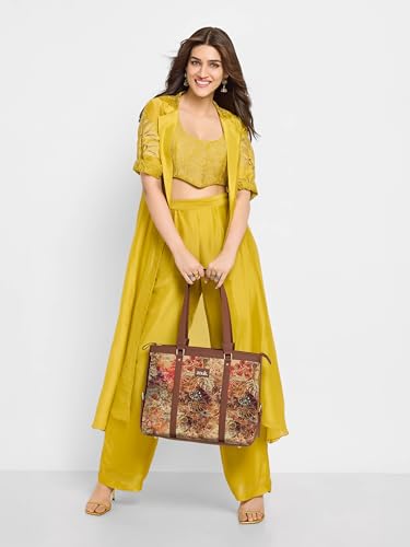 Image of ZOUK Office Bag | Stylish Bags for Office Use | Laptop Bag 15.6 inch | Stylish Tote for Office Use | Purse for Women | Vegan Leather Handbag | Daily & Travel Use |