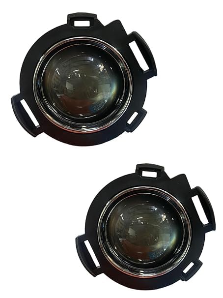 Image of Projector Fog Lamp Set compatible with Tata Tiago, Tigor, Punch, 2016-2020 Models, White Halogen, Front Position