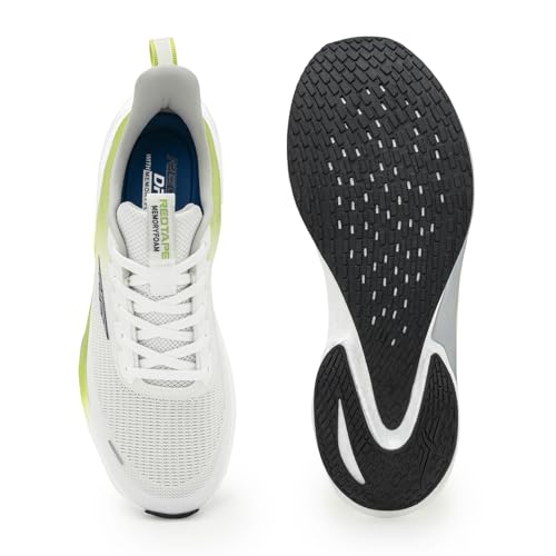 Image of Red Tape Men's Sneakers Grey Blue Jacquard Mesh Round Lace-Up