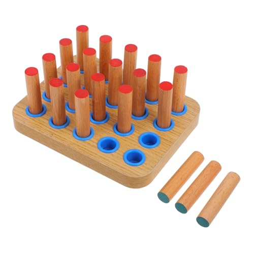 EXQUIMEUBLE Fingertrainer Steckbrett Handtrainer Für Die Therapie Unterarm Griffstärker Handtherapie Tools Übungsbrett Steckbrettspiel Zylinder Mit Knöpfen Montessori Steckbrett Für EXQUIMEUBLE Fingertrainer Steckbrett Handtrainer Für Die Therapie Unterarm Griffstärker Handtherapie Tools Übungsbrett Steckbrettspiel Zylinder Mit Knöpfen Montessori Steckbrett Für