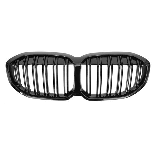 Sport Doppelsteg Kühlergrill hochglanz schwarz glanz kompatibel mit BMW 1er F40