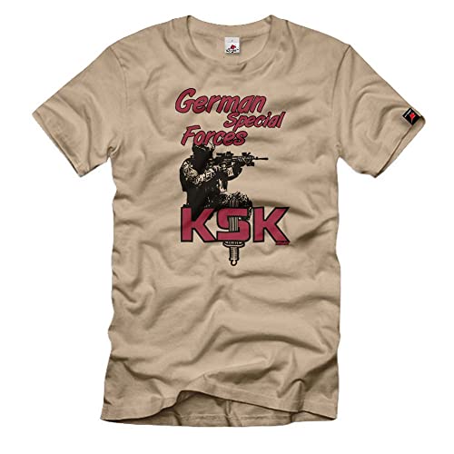 T-shirt KSK Special Forces armée allemande homme sable 3XL