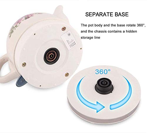 Tetera Eléctrica Cerámica Sin Cable 1L 1000W miniatura 7