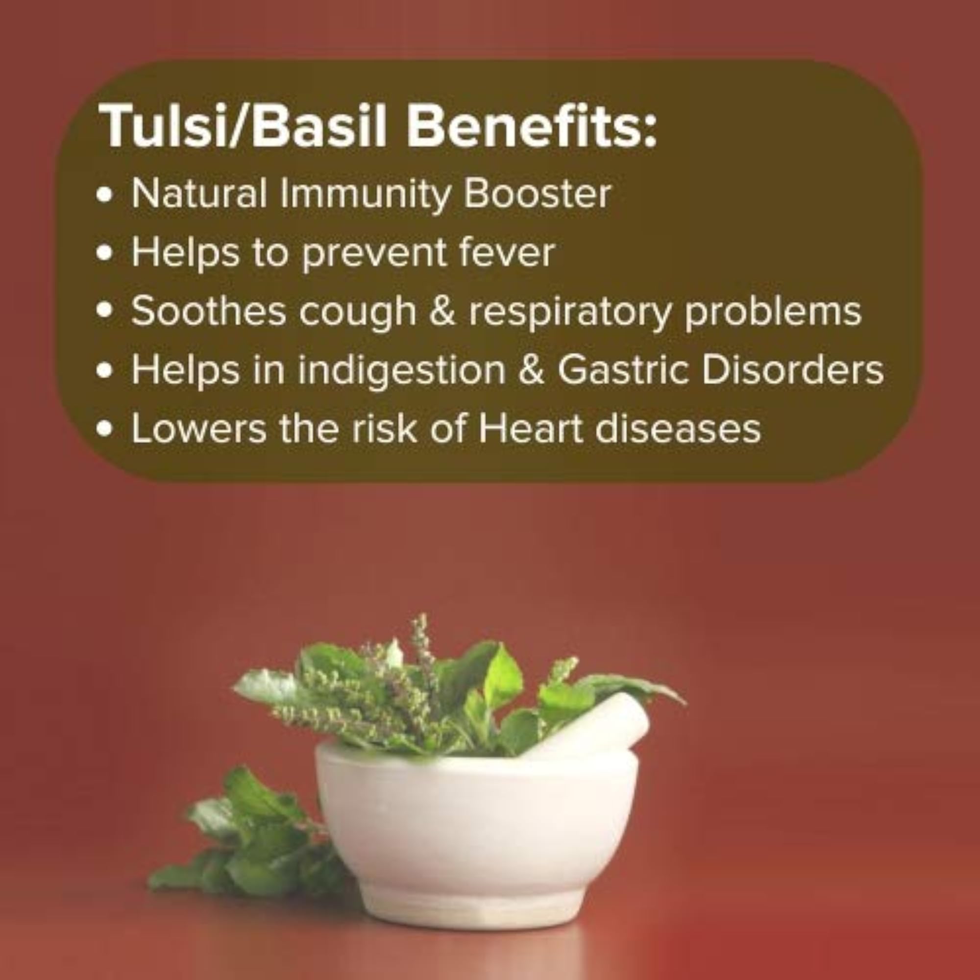 Ayur Amrit Holy Basil Powder, Organic Herbal Supplement, Pack of 4