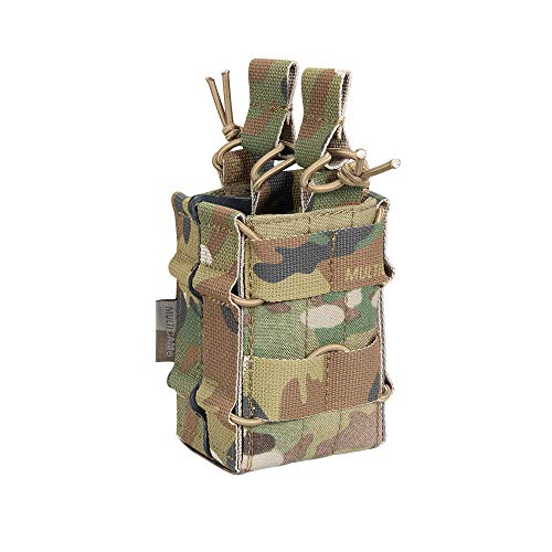 EXCELLENT ELITE SPANKER Tactical Molle Single/Double Open-Top Mag Pouch for M4 M14 M16 AR15 G36 Magazine (B Double-Multicam) - EXCELLENT ELITE SPANKER