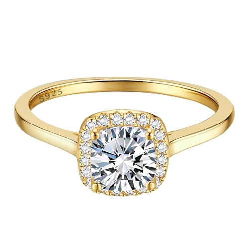 MILACOLATO Anillo Plata 925 Mujer Oro Compromiso Alianzas Boda Pareja Anillas 10G