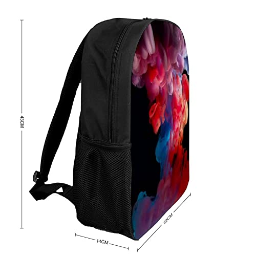 Cartable multi-poches 17 pouces imprimé 3D Smoke pour ados