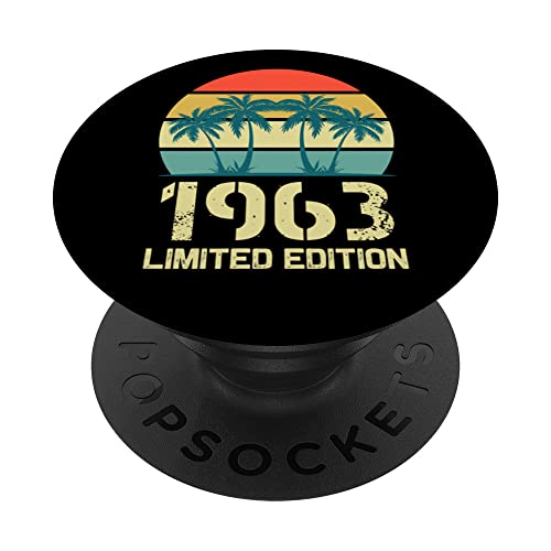 Born In 1963 Edición limitada 1963 cumpleaños Pop Sockets 1963 PopSockets PopGrip Intercambiable