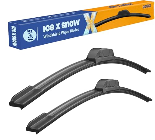 Image of 15 inch+15 inch Silicone Wiper Blades Oem Quality Premium All Seasons Windshield Wiper Blades (Pack of 2)
