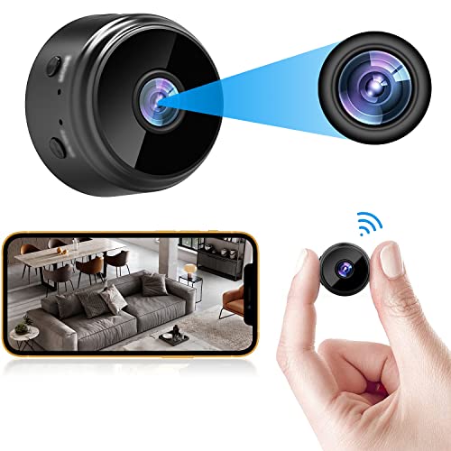 Mini Spy Camera, WiFi Wireless Hidden Cameras, with Night Vision Motion Detection Hidden Spy Camera, HD 1080P Micro Camera Home Security Cameras Indoor Car Surveillance Camera Surveillance Camera