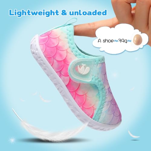 Image of FEETCITY Boys Girls Water Shoes Kids Aqua Socks Quick Dry Barefoot for Beach Swimming Pool