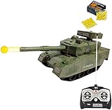RC Power BB Tank Radio Remote Control Military Battle Tank That Shoots Airsoft Bullets (Desert Dream)